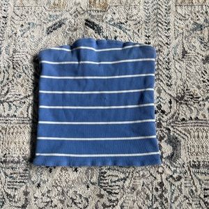 TWIK - Blue & White Striped Tube Top